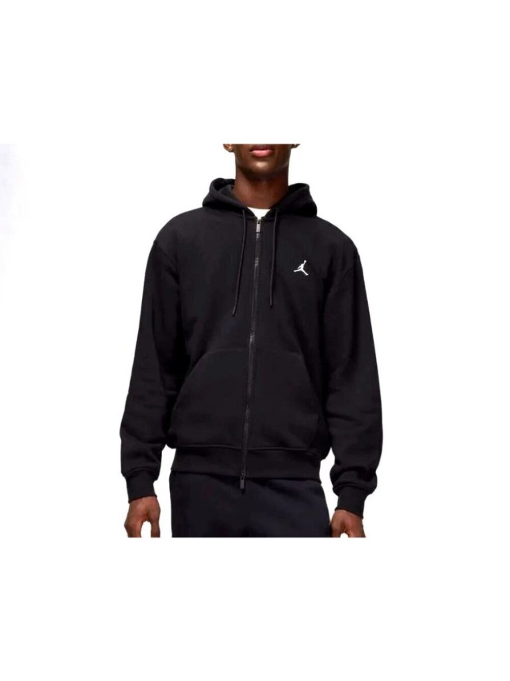 Nike Men's Jordan Brooklyn Fleece Full Zip Hoodie Black Size XL NEW WITH TAGS!